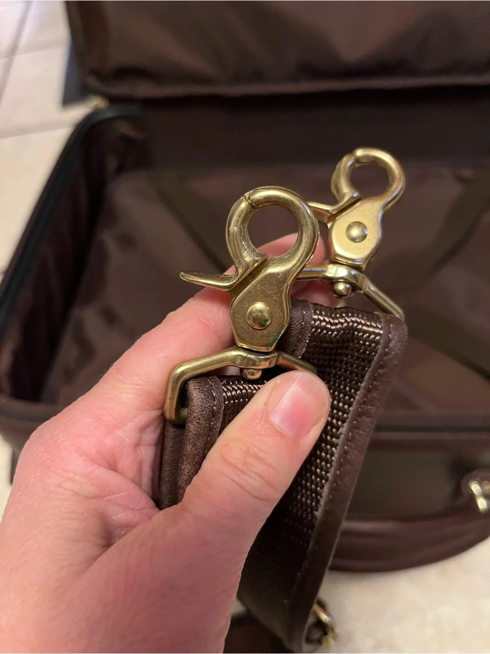 Coach Vintage Mahogany Travel Twill Case